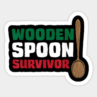 Wooden spoon survivor Sticker